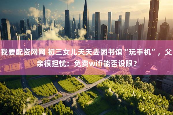 我要配资网网 初三女儿天天去图书馆“玩手机”，父亲很担忧：免费wifi能否设限？